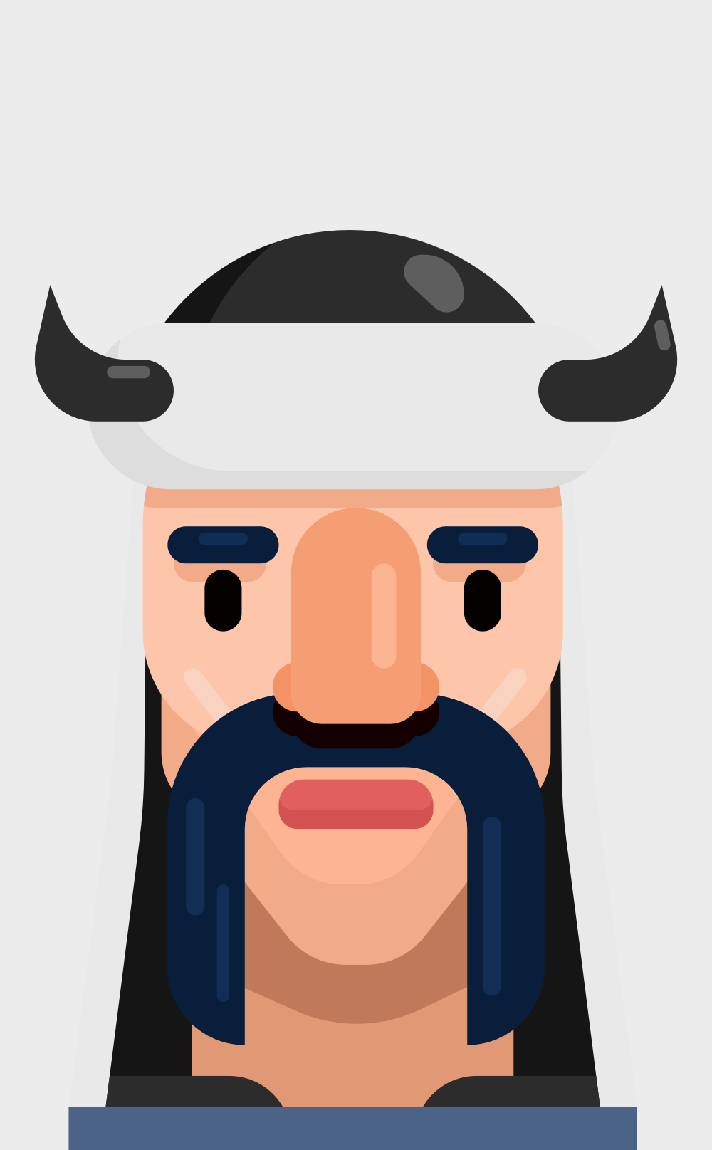 Portrait – rounded vector style | D&D Art
